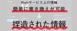 Webサービス 書き換え 捏造 情報 検証 HTML CSS